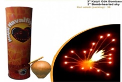 3 inç KALPLÝ HAVAÝ FÝÞEK