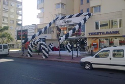 BALON SÜSLEME SÝYAH-BEYAZ